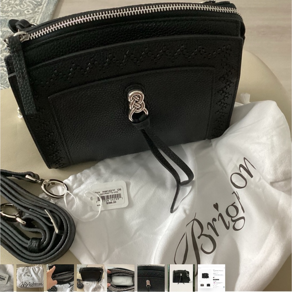 Brighton Georgette Small Organizer in Black